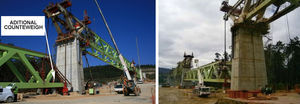 Hoisting sequence for spans 11 (left) and 10 (right).