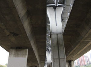 Pila del viaducto Bus-Vao.