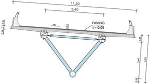 Deck. Transverse section.