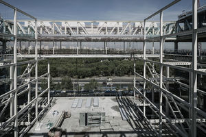 Imagen de la estructura del ‘puente’ norte terminada.