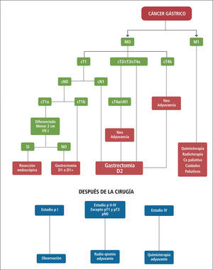 Esquema general de manejo del cancer gastrico