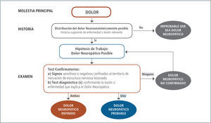 Diagrama de flujo de sistema de graduación para dolor neuropático Adaptado de Treede RD y col. Neurology 2008 (1).