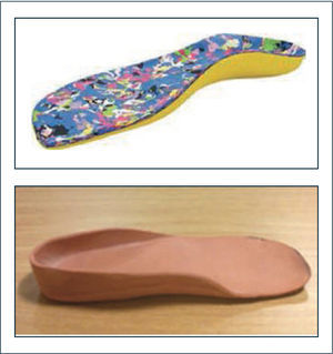 Órtesis de pies Órtesis para pies tipo plantillas o inserto plantar, que intentan restituir la biomecánica alterada del pie.