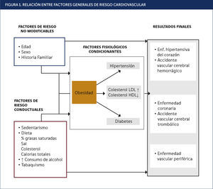 . RELACIÓN ENTRE FACTORES GENERALES DE RIESGO CARDIOVASCULAR Adaptada de Pearson et al., 1993.
