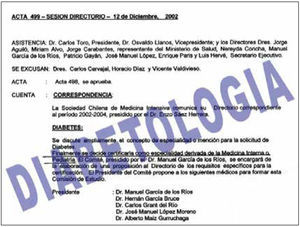 ACREDITACIÓN DIABETOLOGÍA