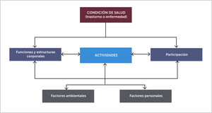 Componentes de la clasificación internacional del funcionamiento de la discapacidad y la salud. Clasificación internacional del funcionamiento de la discapacidad y la salud. Organización Mundial de la Salud 2001.