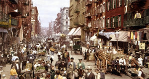 Mulberry Street. 1900. Centro de reunión de la colonia italiana en NYC. En estas calles Giovanni Bonica ejerció sus oficios.