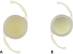 Lentes intraoculares multifocales AcrySof® IQ PanOptix® o Clareon® Panoptix® A. Lente intraocular AcrySof® IQ PanOptix® TFNT00 o Clareon® Panoptix® CNWT00 trifocal difractivo. B. AcrySof® IQ PanOptix® TFNTx0 o Clareon® Panoptix® CNWTTx trifocal tórico difractivo.