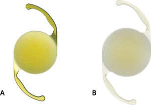 Lentes intraoculares monofocales Acrysof® IQ Acry A. Lente intraocular AcrySof® SN60WF monofocal. B. Lente intraocular AcrySof® SN6ATX monofocal tórico.
