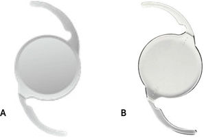 Lentes intraoculares monofocales TECNIS® A. Lente intraocular TECNIS®-1 ZCB00 monofocal. B. Lente intraocular TECNIS® Toric Monofocal ZCTxxx.
