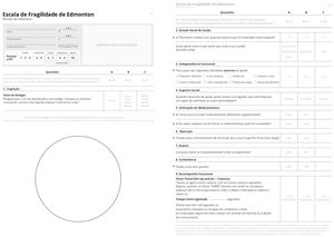 Adapted and licensed Portuguese version of the Edmonton Frail Scale.