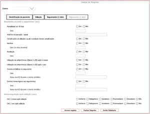 Electronic questionnaire form used for the survey (part 4: one-year follow-up).