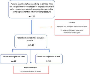 Study flowchart. NOACs: non-vitamin K antagonist oral anticoagulants; VKAs: vitamin K antagonists.