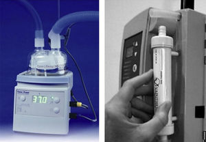 The humidifier systems of Optiflow and Vapotherm devices.