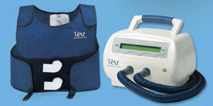 Oscilacion de alta frecuencia de la pared torácica.