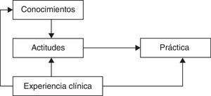 Modelo causal para la práctica con inmovilización terapéutica (adaptado del modelo planteado por Suen et al.21).