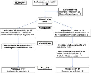 Flujograma de las participantes.