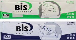 Biespectral Index Sensor disponibles para emplear en pediatría.