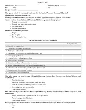 Patient satisfaction questionnaire.