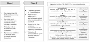 Methods used for the development of consensus recommendations for improving inter and intra-center coordination in the management of hemophilia.