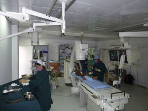 Sala de hemodinamia. Cardiac Center, Adis Abeba.