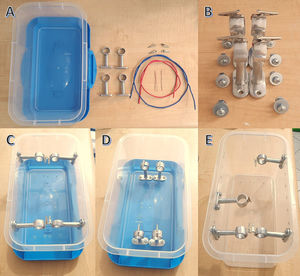 Materials and procedure for constructing the portable vascular anastomosis simulator home-made.