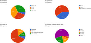 Perfil y cargo de los profesionales encuestados.