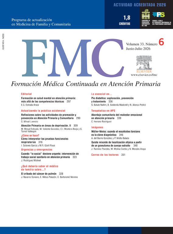 FMC. Formación Médica Continuada en Atención Primaria