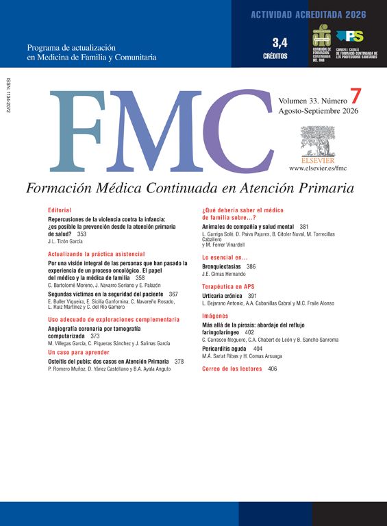 FMC. Formación Médica Continuada en Atención Primaria