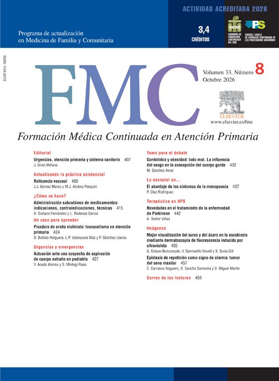 FMC. Formación Médica Continuada en Atención Primaria