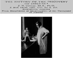 In early 1922, James B. Collip achieved the successful purification of the pancreatic extract, leading to the clinical use of insulin.