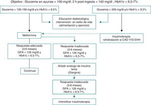 Pautas de tratamiento de la diabetes tipo 2 en la edad pediátrica.