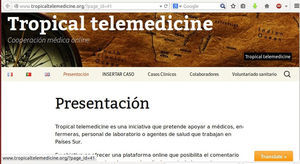 Imagen de la web “Tropical Telemedicine”.
