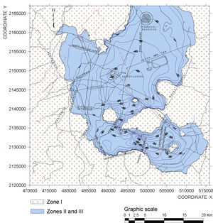 Contour map of Deep Deposits depth