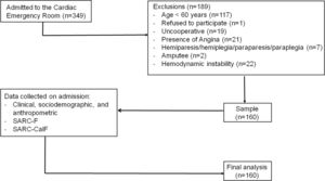 Flowchart of the sample.