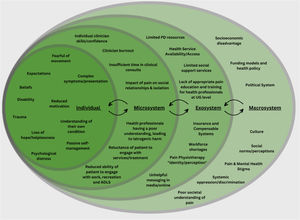 Challenges and barriers identified by Australian Physical therapists when working with patients with pain.