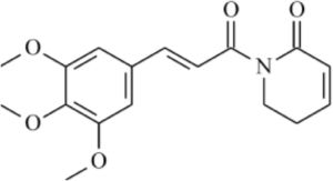 Chemical structure of piplartine.