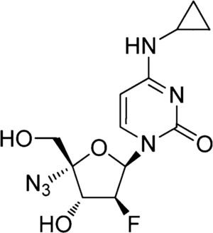 Chemical structure of NCC. Molecular formula: C12H15FN6O4. Molecular weight: 326.28g/mol.