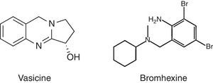 Bromhexine, a synthetic derivative of vasicine from Adhatoda vasica.