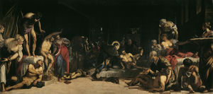 San Roque en el Hospital o San Rocco risana gli appestati, de Jacopo Robusti, Il Tintoretto (1549). Iglesia de San Roque, Venecia. Disponible en: http://www.scuolagrandesanrocco.org/home/tintoretto/chiesa-tintoretto/