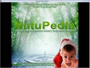 Página principal. Aplicación multimedia NatuPedia.