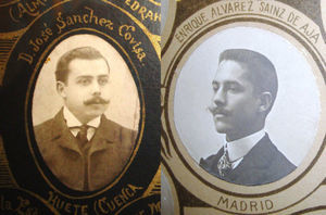 The traditional bordered portraits of Covisa and Sainz de Aja commemorating their graduation from the University of Madrid. These portraits are currently displayed in the main hall of the College of Physicians in Madrid. These 2 young dermatologists arrived at Hospital de San Juan de Dios on August 1, 1908, joining Azúa, whose experience stretched over 20 years at the hospital. Their meeting led a year later to the founding of the Spanish Society of Dermatology and Syphilology (now the Academy of Dermatology and Venereology) and to the start of the Society