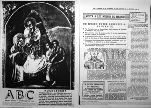 Article from the newspaper ABC mentioning the 1966 closure of the Olavide Museum.