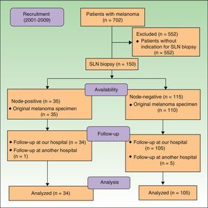 Study population. SLN indicates sentinel lymph node.