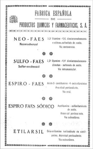 Arsenic compounds from Laboratorios FAES.