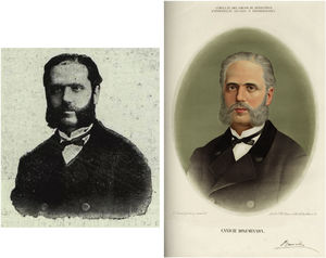 The photograph of José Eugenio de Olavide y Landazábal compared to plate IV illustrating disseminated canities.