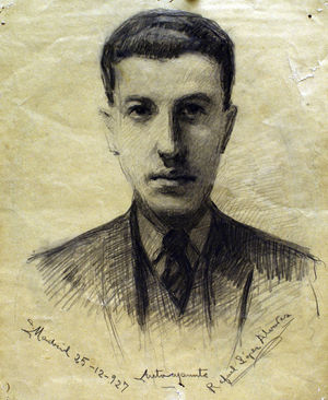Self-portrait of Don Rafael López Álvarez.
