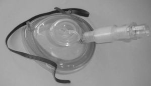 Variation of an oronasal mask equipped with an insertion diaphragm, independent from the non-invasive mechanical ventilation supply channel.