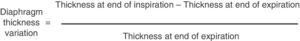 Formula for the calculation of diaphragm thickness variation.