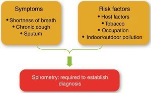 Pathways to the diagnosis of COPD.